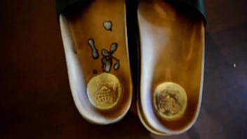 Preview 4 of Cutw Gril - cum on birkenstock