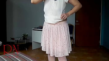 Preview 2 of Butterfly Porno - Upskirt Depraved secretary. Vintage SeXretary. No panties office milf. Nude office.
