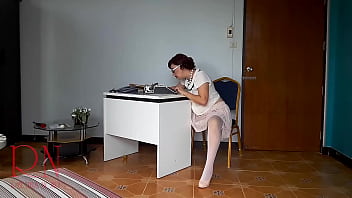Preview 4 of Butterfly Porno - Upskirt Depraved secretary. Vintage SeXretary. No panties office milf. Nude office.