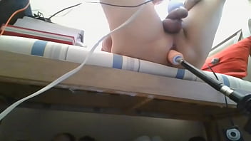 Preview 2 of Cum Explosions In Teen Mouth - Machine And Vibration