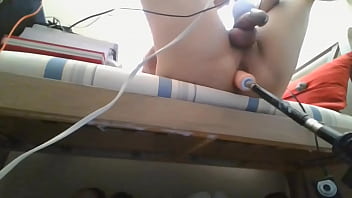 Preview 4 of Cum Explosions In Teen Mouth - Machine And Vibration