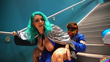 Preview 3 of Chip Gf Se - Riding his huge rocket Spaceship stairwell fuck