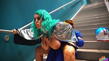 Preview 1 of Chip Gf Se - Riding his huge rocket Spaceship stairwell fuck