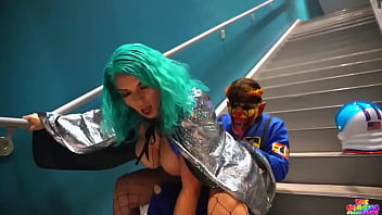 Preview 4 of Chip Gf Se - Riding his huge rocket Spaceship stairwell fuck