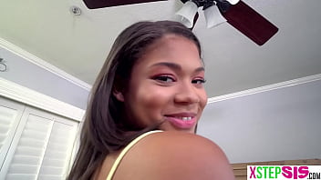 Preview 3 of Findclassic Xxx - Black teen stepsister Michelle Anderson decided to do porn as her new job