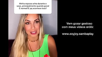 Preview 2 of Big Boods Sexyi Video - Ser&aacute_ que &eacute_ xixi ou ela tava gozando?? Assista minhas SAFADEZAS www.soyjoy.sambaplay.tv/