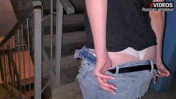 Preview 2 of X X Panu - Stepmother&#039_s love for her stepson turned into addiction and she sucked him in the stairwell