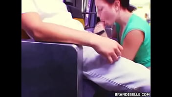 Preview 4 of Amateur Rodeo Ohio - Bus Blowjob - Brandi Belle