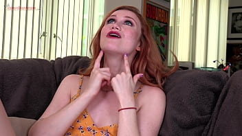 Preview 3 of Sexdxx Jpang - Watch the braces as redhead cute girl Scarlet Skies sucks dick!