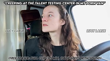 Preview 3 of 16 Afg - Creeping at The Talent Testing Center in My Porn Van