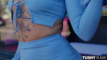 Preview 1 of Bhabhi Ki Chidai Hindi Awaz Me - TUSHYRAW Blonde Cutie Anna Claire Clouds Gets Tight Ass Drilled In First TushyRaw Scene