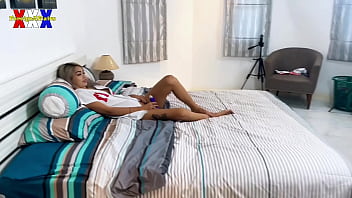 Preview 1 of Russian Mistress Katja - Asian Beauty Caught Watching Porn Get Real Dick Instead