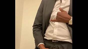 Preview 1 of Big Porn Bs Cuby - Pierre masturbates in the bathroom at work
