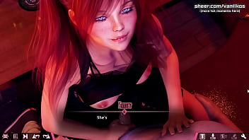 Preview 3 of Kalaj Xnxx - Double Homework | Stepbro is watching how his horny redhead 18yo stepsister teen is masturbating her tight wet virgin pussy | My sexiest gameplay moments | Part #5