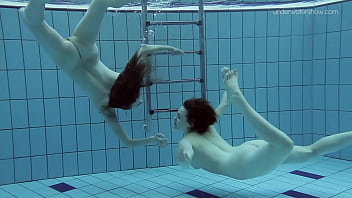 Preview 4 of Viewmoreof - Two dressed beauties underwater Anna Netrebko and Lada Poleshuk