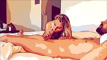 Preview 1 of Nailing Sex - Sexy blonde comic sucks and fucks