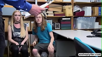 Preview 1 of Tube Porn Goth Cum - Teen Emma sucks officers big boner
