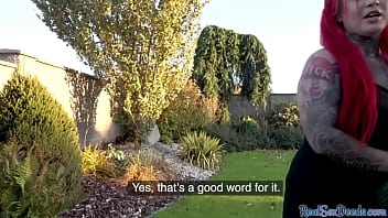 Preview 2 of Tania Tate Sex Vadio - Public sex with busty goth neighbour