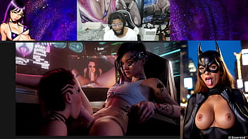 Preview 1 of Johnny Fucking - Futa Judy Getting Her Cock Sucked Off,  Bald Pussy D.VA Face Fucked,  Big Milky Jiggly Breast Mei
