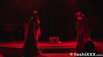 Preview 1 of Podrywacze E250 - Yoshi Kawasaki and Axel Abysse are fisting each other in deviant live sex show