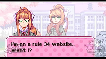 Preview 4 of Latin Anal - Monika &amp_ Senpai (Made by IGotAHangova) (7k Subs?! HOW?! Thanks)