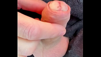 Preview 1 of Torbe Tenerife - Masturbating my little cock half hard that finishes in strong orgasm
