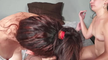 Preview 2 of Video Sex In Car - HOMEMADE Amateur 3some | two girls one guy