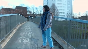 Preview 4 of Sister And Brother Force - Naughty and horny strips and pisses in the middle of the street in front