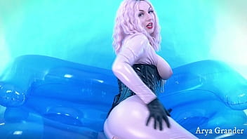 Preview 1 of Mdbvctjka - PVC catsuit femdom video pov - Arya Grander