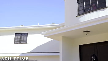 Preview 1 of Arab Son Mom And Dad Xxx - ADULT TIME - Foxy Mistress Lily Lane Teaches Couple Some New Tricks In Hot Threesome