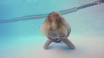 Preview 4 of Teen Sex Roxette - Sophie Murena blonde babe masturbating in the pool