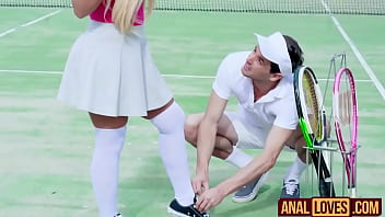 Preview 1 of Pent Jens Girls - Brandi Bae Her Best Tennis Anal Lesson
