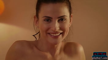 Preview 4 of Smoky Flame - Hairy pussy Russian brunette MILF solo softcore porn where she gets naked