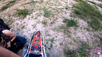 Preview 1 of Komzompo Ue - Outdoor Blowjob in the Middle of Nowhere