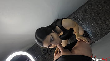 Preview 3 of Two Small Grill Porn - Horny married neighbor got his blowjob but almost got caught