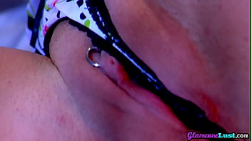 Preview 1 of Samrt Gril Xxx - Tattooed glamour babe with bigtits masturbating solo