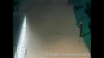 Preview 3 of Flash X Hamster - Maid In Apron Humiliated And Walked With A Leash