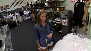 Preview 1 of Try Russian Teen Ashley - Innocent pawnshop customer gets throatfucked