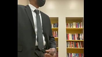 Preview 2 of Girls Masterbating To Orgasm - Jerking off in public library