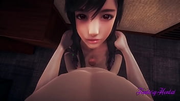 Preview 2 of Supergirl Gangbang - Final Fantasy VII Hentai 3D - Tifa boobjob and fucked - Japanese manga anime game porn