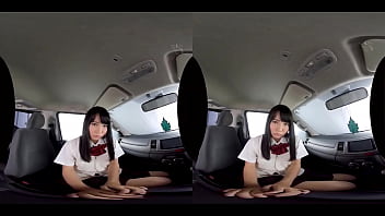 Preview 2 of Navya Sex Xxx - 【ハメ撮りVR】マッチングアプリで出会った制服美◯女の淫語責めにメロメロ小悪魔J〇と濃厚中出し密室カーセックス