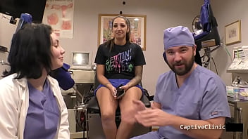 Preview 2 of Skreubjeg - Stefania Mafra Is Brought To The Remote Interrogation Center Where Officer Tampa &amp_ Nurse Lenna Lux Will Torment This Helpess Latina While Stefania&#039_s BF Watches! Full 1  Hour Movie Only At BondageClinic! Reup