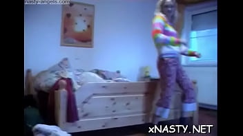Preview 2 of Glassy Girl - Glorious blonde perfection Jessika taking off her clothes completely