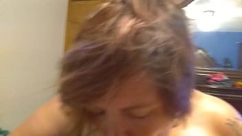 Preview 2 of School Sexsc - Liz milf giving me a birthday blow job