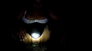 Preview 2 of Girl Fucked From Back Hole - fat slut masturbating and busting her anus with strange huge dildos