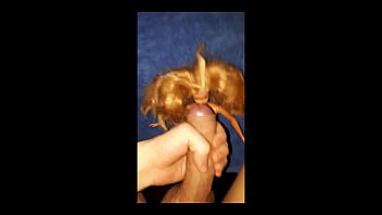 Preview 2 of Fendom Male Caning - Barbie Cumshot