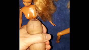Preview 3 of Fendom Male Caning - Barbie Cumshot