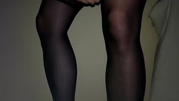 Preview 1 of Rip Xxx Prom - Hairy Crossdresser jerking in corset,  thongs and stockings