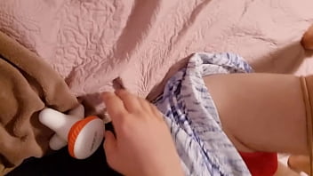 Preview 1 of Hollyhalstons - Teen sissy cuming handsfree