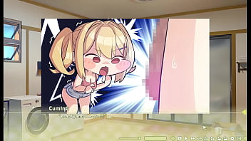 Preview 1 of Alison Tylor Step Mom With Son - Summer Clover [ HAREM HENTAI GAME ] Ep.3 blonde nun have an orgasm while doing a rough blowjob !